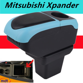 Mitsubishi Xpander กล่องเก็บของที่พักแขนคอนโซลกลาง ปรับได้ พร้อมที่ชาร์จ USB อุปกรณ์เสริม สําหรับรถยนต์