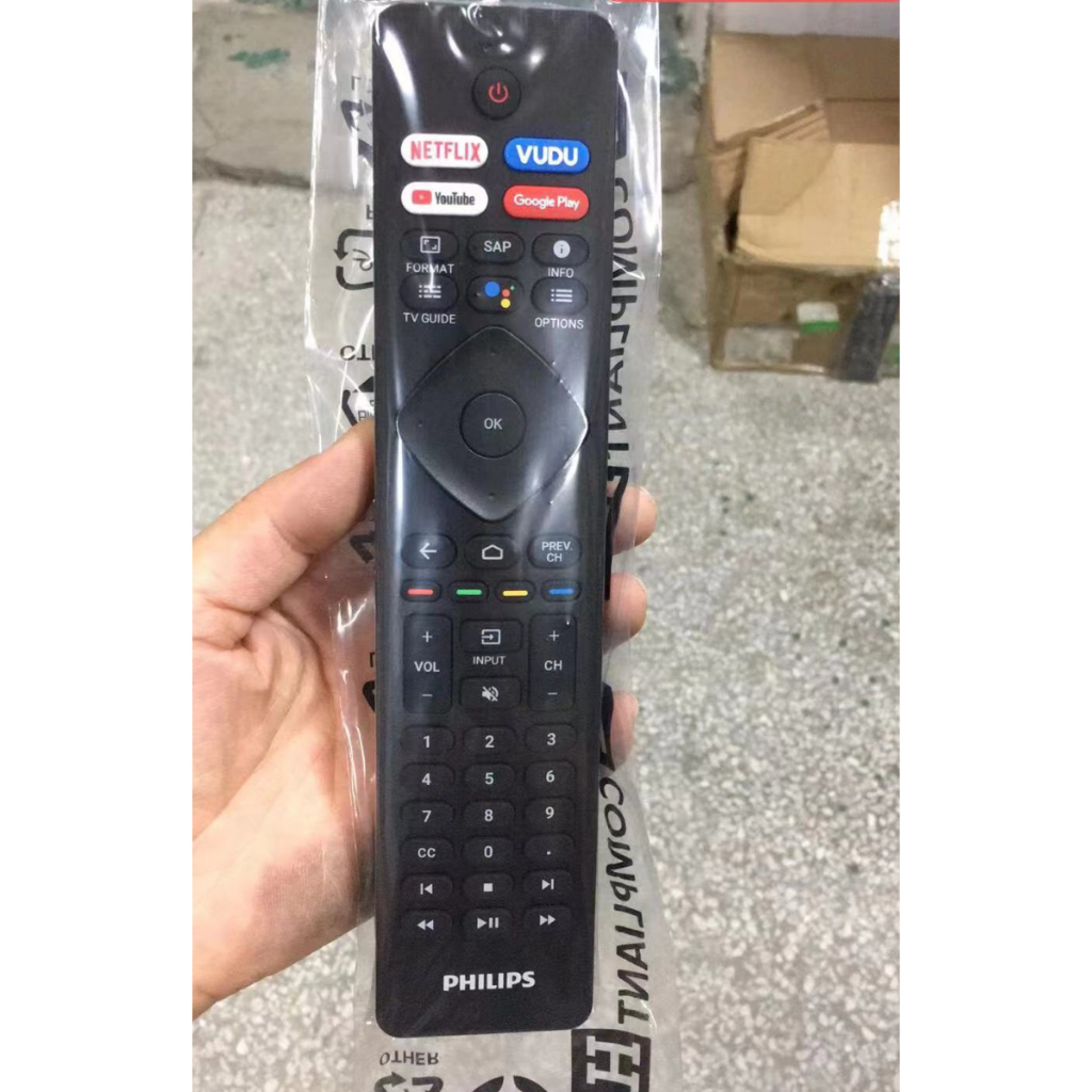Philips 1 เสียงรีโมทคอนโทรล Philips android สมาร์ท LED TV Voice Remote RF402A-V14 NETFLIX VUDU YOUTU