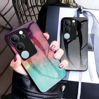 เคสโทรศัพท์มือถือกระจกนิรภัย TPU แบบนิ่ม กันกระแทก สําหรับ VIVO V29 V29