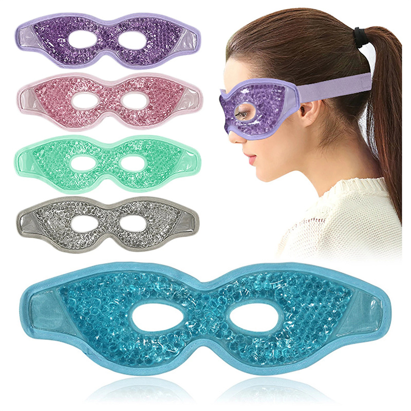 Eye Mask Gel Cooling Eye Sleep Mask Ice Cold Compress Puffy Eyes Dry Eyes Beauty Sleeping Mask ผ่อนค