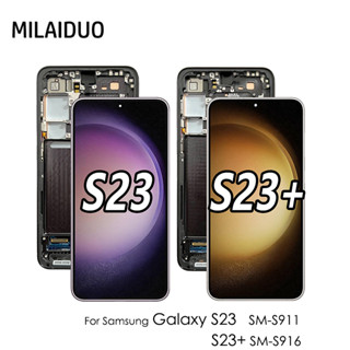 หน้าจอสัมผัสดิจิทัล LCD สําหรับ Samsung Galaxy S23 LCD S911B S911U S911W S911N S23 Plus S23+ S916B S916