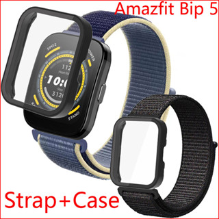 สายไนล่อน ห่วง สําหรับ Amazfit Bip 5 Bip5 ครอบคลุมเต็มรูปแบบ เคสกันกระแทก