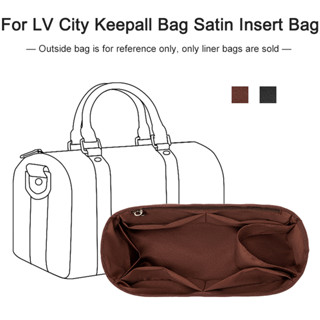 กระเป๋าถือ กระเป๋าเครื่องสําอาง ผ้าซาติน ขนาดเล็ก สําหรับ City Keepall Nano XS