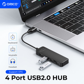 Orico 4 พอร์ต Usb 2.0 Hub อุปกรณ์เสริมสําหรับคอมพิวเตอร์แล็ปท็อปโน๊ตบุ๊ค Pc (FL02)