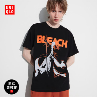 Uniqlo เสื้อยืดแขนสั้น พิมพ์ลาย BLEACH World Millennium Blood Battle สําหรับผู้ชาย และผู้หญิง