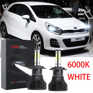 ชุดหลอดไฟหน้า LED 6000K WHITE LHL CG X15 สําหรับ Kia Rio Hatchback 3rd Gen 2013 2014 2015 2016 1 คู่