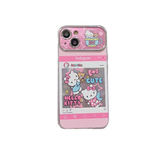 เคสโทรศัพท์มือถือ ลายแมวคิตตี้ สําหรับ iPhone 14 Pro Max 13 12 11