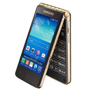 สมาร์ทโฟน Samsung Galaxy i9235 4G 3.7 นิ้ว 1.5GB RAM 16GB ROM 8MP+1.9MP Snapdragon 400 Dual Core Android ฝาพับ