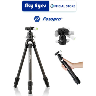 Fotopro ขาตั้งกล้องคาร์บอนไฟเบอร์ น้ําหนักเบา แบบพกพา พร้อมขาตั้งกล้อง 360° หัวบอล สําหรับกล้อง DSLR กล้องวิดีโอ ฯลฯ