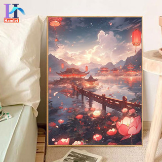 Hamlet 【20*30 ซม.】ภาพวาดสีอะคริลิค ตามตัวเลข พร้อมกรอบรูป สํ…