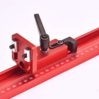 Woodworking T-track Stop T-Slot Limiter Aluminium Miter Track Fence Flip Stop Chute Locator Carpenter DIY Workbench Tools