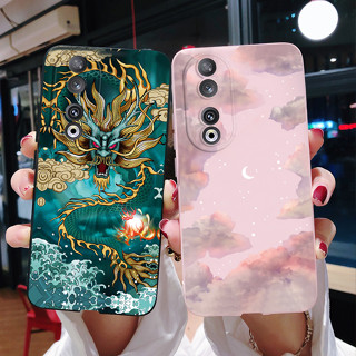 เคสซิลิโคนนิ่ม ลายมังกร สําหรับ Honor 90 Honor 90 Pro 5G 2023 Honor90 90Pro REA-AN00 REP-AN00