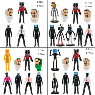 COD โมเดลตุ๊กตาฟิกเกอร์ Skibidi Toilet Action Figure Speakerman TV Man Monitor Man ของเล่นสําหรับเด็ก เก็บสะสม ของขวัญ 9 ชิ้น 23 ชิ้น