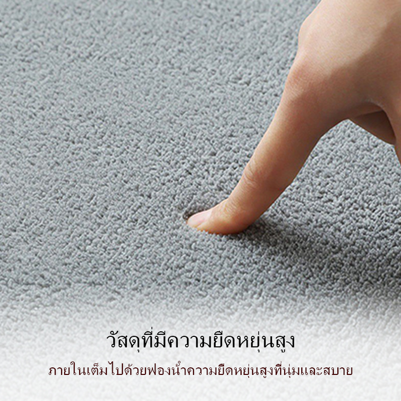 พรมปูพื้นห้องนอน พรมขนสั้น พรมปูพื้น วัสดุขนแกะปะการัง รูปที่ 7