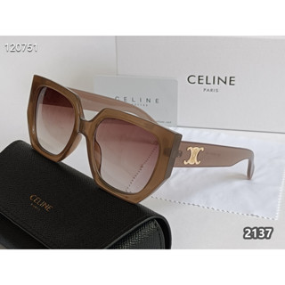 Celine แว่นตากันแดด อัลตราไวโอเลต ทรงสี่เหลี่ยม หรูหรา พร้อมกล่อง A28 2024