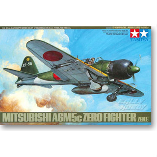 Tamiya 61027 ชุดโมเดลเครื่องบินรบ 1/48 Mitsubishi A6M5c Type 52 Hei Zero (Zeke)