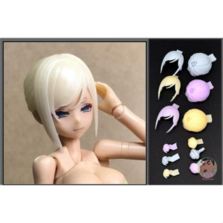 SH STUDIO MU016 1/12 MEGAMI DEVICE Hair hairstyle three types Resin Garage Kits Retrofit Components