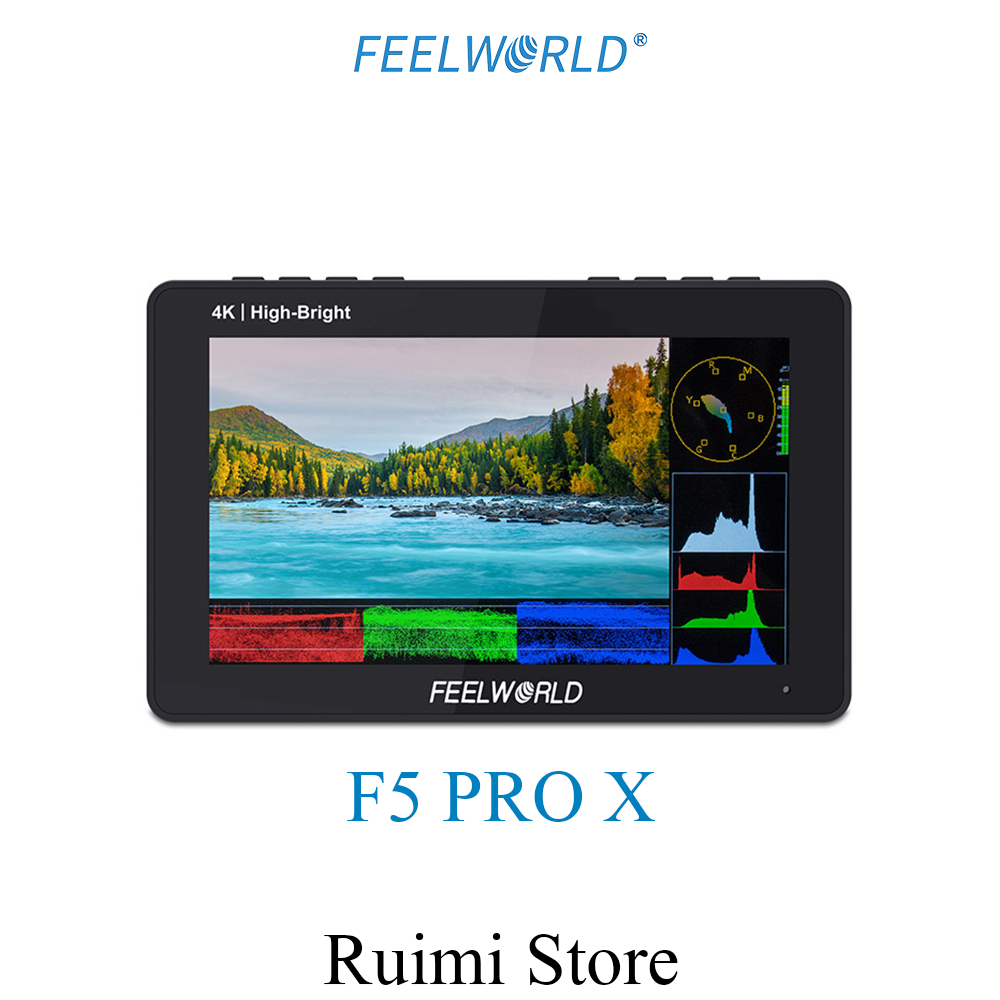 Feelworld F5 PROX 5.5 "จอภาพ: 1600nit DSLR และสัมผัส IPS Full HD, 4K HDMI, จอภาพกล้อง 3D LUT