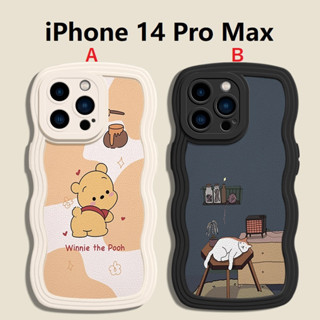 Winnie the Pooh เคส iPhone 13 Pro MAX XS Max XR 14 pro max Case วินนี่เดอะพูห์ เคท ไอโฟน iPhone 11 iPhone 12 Pro Max เคสซิลิโคน