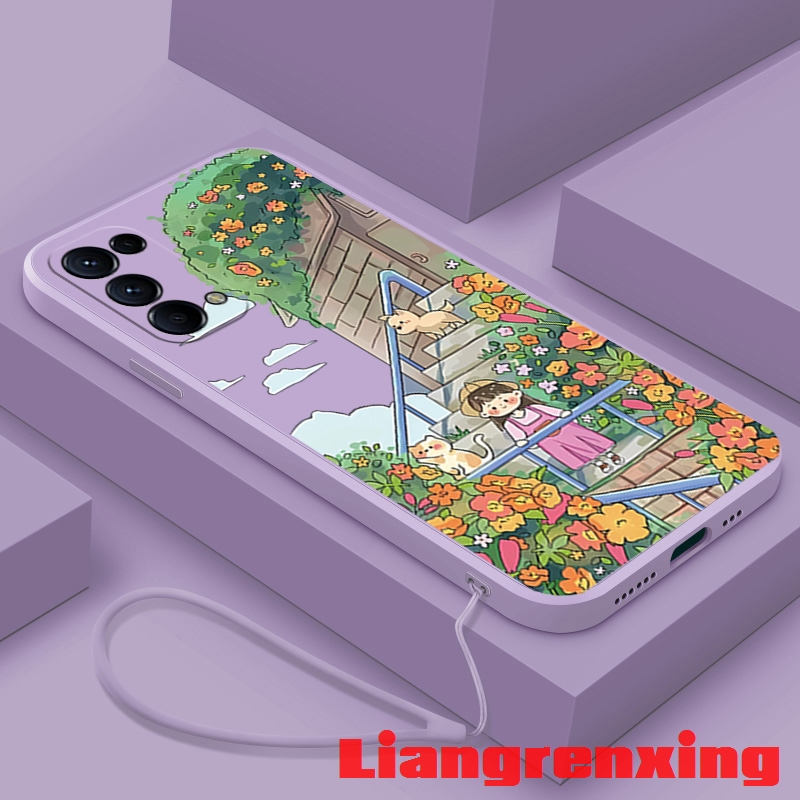 เคสซิลิโคนนิ่ม ลายการ์ตูนแมว กันกระแทก สําหรับ oppo RENO 5 5g oppo RENO 4 4g reno5 5g YTSNM01