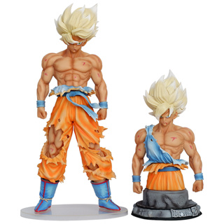 โมเดลฟิกเกอร์ Dragon Ball Infinite Ultra Instinct Goku แบบครึ่งหน้าอก เปลี่ยนหัวได้