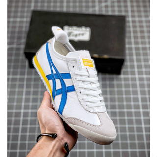 Asics onitsuka MEXICO 66 รองเท้ากีฬา รองเท้าวิ่ง หนัง คุณภาพสูง สําหรับผู้ชาย ผู้หญิง