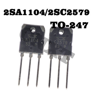 1ชิ้น A1104 C2579 2SA1104 2SC2579 TO-247 เครื่องขยายเสียงท่อจับคู่ต้นฉบับใหม่