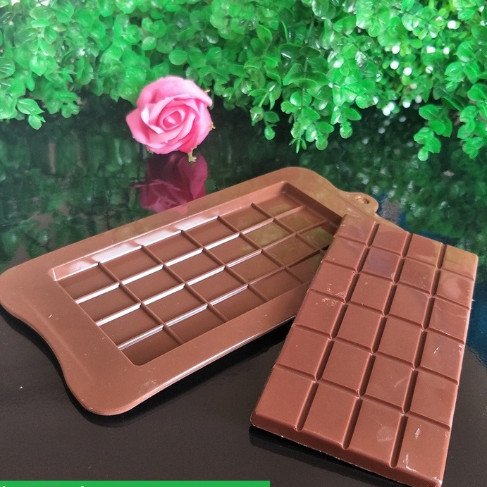 แม่พิมพ์ซิลิโคน รูปกระดานช็อคโกแลต ขนาดใหญ่ DIY สําหรับทําช็อคโกแลต ฟองดองท์ วาฟเฟิล