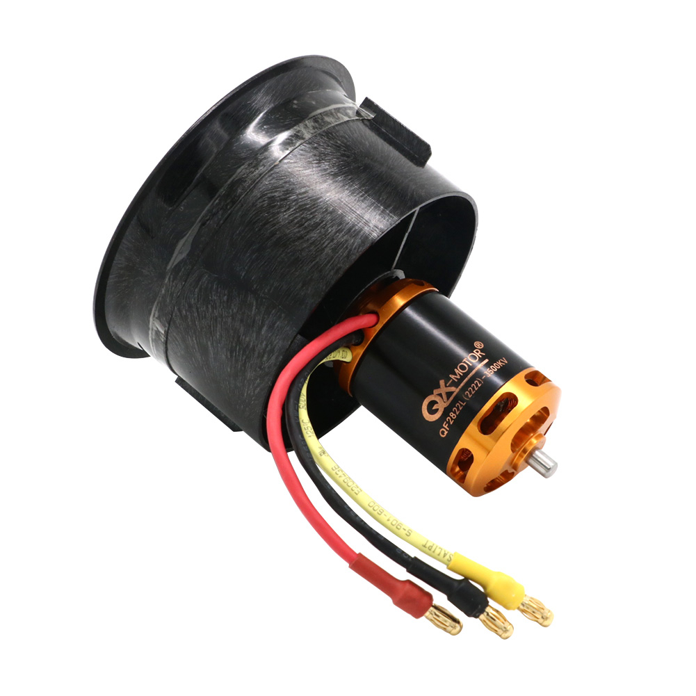 Qx-motor ชุดมอเตอร์โดรน DIY 64 มม. EDF 2822 พร้อมพัดลม 12 ใบพัด สําหรับเครื่องบินบังคับ FMS
