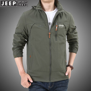 JEEP SPIRIT 1941 ESTD เสื้อแจ็กเก็ต เสื้อแจ็กเก็ต เสื้อนักบิน ยุทธวิธี กันน้ํา มีฮู้ด สําหรับผู้ชาย ล่าสัตว์ ทหาร