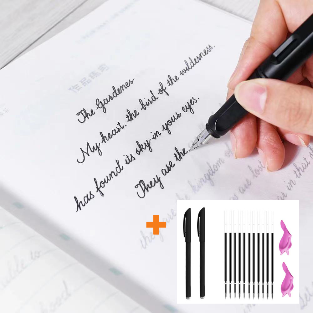 หนังสือเขียนพู่กันภาษาอังกฤษแบบกลม ด้วยลายมือ หนังสือฝึกเขียนพู่กันภาษาอังกฤษแบบเวทย์มนตร์ หนังสือฝึกเขียนพู่กันสําหรับผู้ใหญ่ เด็ก