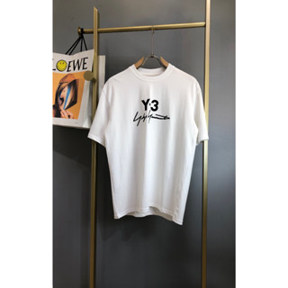 Y-3 เสื้อยืดลําลอง แขนสั้น คอกลม ทรงหลวม แฟชั่นสําหรับผู้ชาย และผู้หญิง Y3