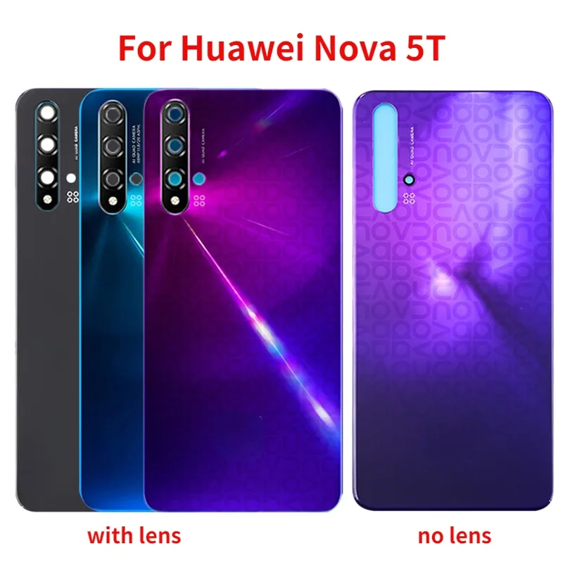 ฝาครอบแบตเตอรี่ด้านหลัง แบบเปลี่ยน สําหรับ Huawei nova 5T YAL-L21 YAL-L61 YAL-L71 YAL-L61D