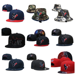 NFL Houston Texans หมวกปีกปีกแบนแบบปรับได้หมวกกีฬากลางแจ้ง