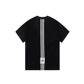 Y-3 ใหม่ เสื้อยืดลําลอง แขนสั้น ทรงหลวม พิมพ์ลาย Y3 แฟชั่นฤดูใบไม้ผลิ ฤดูร้อน สําหรับผู้ชาย