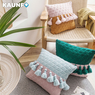 Kaunfo ใหม่ หมอนโซฟา พนักพิงหลัง ประดับพู่ สไตล์โบฮีเมียน อเมริกัน สําหรับตกแต่งห้องนั่งเล่น ห้องนอน 2023