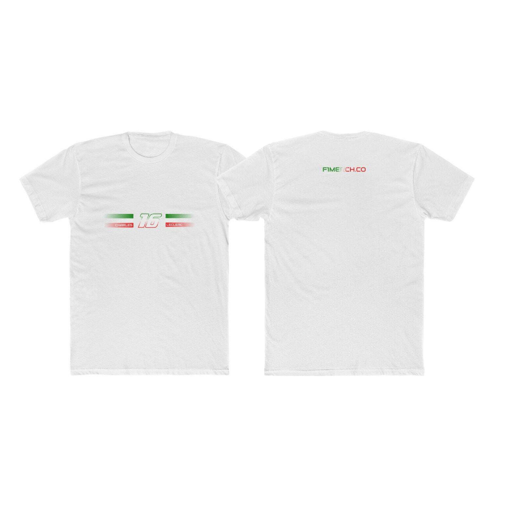 Charles Leclerc Formula 1 Gift Art - เสื้อยืดพรีเมี่ยม Ferrari F1 โดย Grand Prix Merch