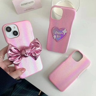 เคสโทรศัพท์มือถือ ลายหัวใจ สีชมพู สําหรับ Iphone 11 12 12pro 12promax 13 13promax 14 14promax 15 15pro 15promax