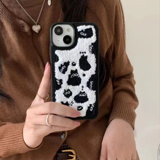 เคสโทรศัพท์มือถือ กันกระแทก ลายขนเฟอร์น่ารัก สําหรับ iPhone 11 11promax 12 12pro 12promax 13 13promax 14 14promax 15 15pro 15promax