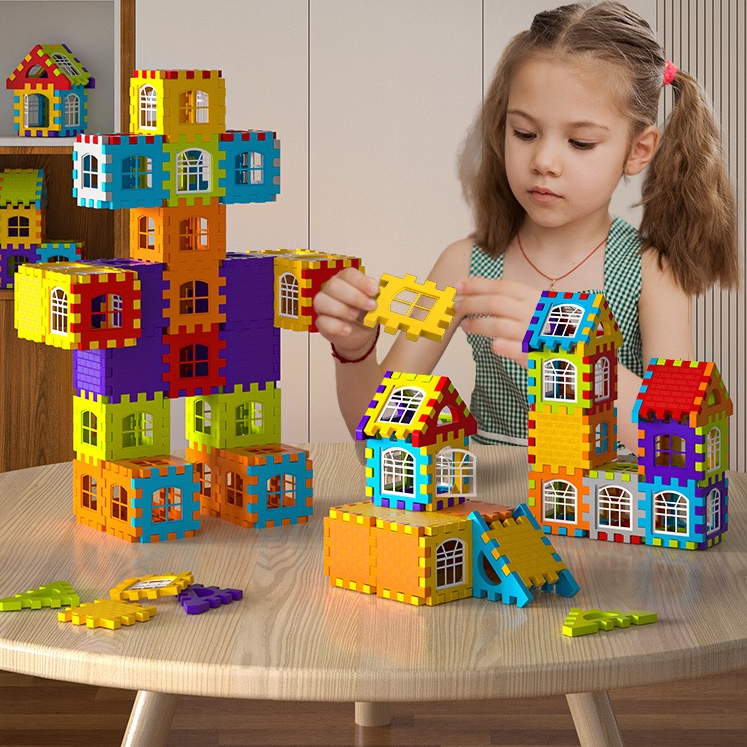 Ohiona. ของเล่นบล็อกตัวต่อ 3D ของเล่นตัวต่อ ของเล่น DIY เสริมพัฒนาการเด็ก