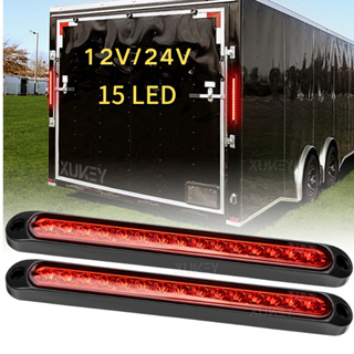 แถบไฟเบรกท้าย LED 12V 24V สีแดง อุปกรณ์เสริม สําหรับรถบรรทุก SUV RV Camper Pickup Lorry