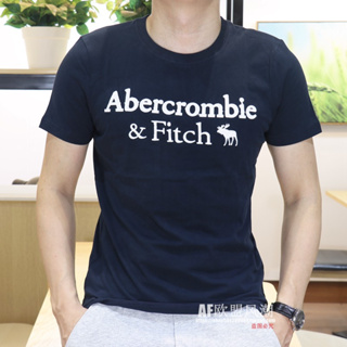 Abercrombie&amp;fitch เสื้อยืดคอกลม แขนสั้น ผ้าฝ้าย สําหรับผู้ชาย และผู้หญิง