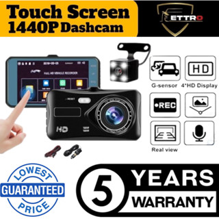 【5 years warranty】4 inch Car Video Recorder Dash Cam 1440P Dual lens Touch Screen HD Driving Recorder/DVRS Dashcam Camera HD Night Vision 170° Wide