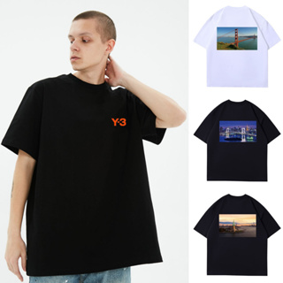 Y3 City Limited New York California Tokyo เสื้อยืดลําลอง แขนสั้น คอกลม พิมพ์ลาย Y-3 Youth สไตล์คลาสสิก แฟชั่นฤดูร้อน สําหรับผู้ชาย