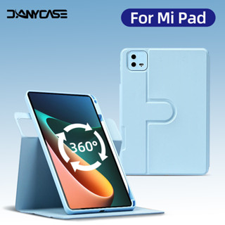 360° เคสแท็บเล็ตหนัง หมุนได้ พร้อมช่องใส่ดินสอ สําหรับ Xiaomi Pad 6 2023 MI Pad 5 Pro 2021 11 นิ้ว