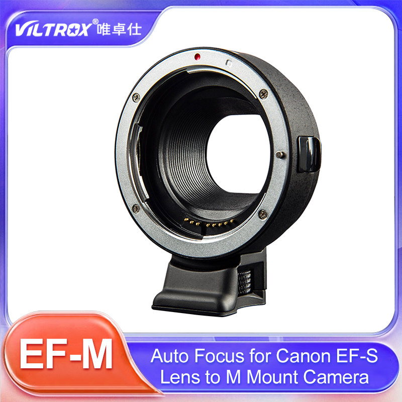 Viltrox อะแดปเตอร์เมาท์เลนส์โฟกัสอัตโนมัติ EF-EOS M สําหรับเลนส์ Canon EF EF-S เป็น Canon EOS Mirrorless EF-M M2 M3 M5 M6 M10 M50