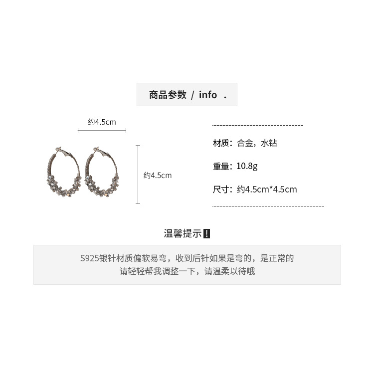 DREJEW ต่างหูเข็มเงิน 925 ประดับเพชร หรูหรา เหมาะกับคนแพ้ง่าย ราคา ถูกที่สุด ดีลบีเคเค แกลเลอรีภาพที่ 9
