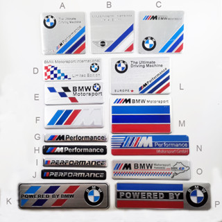 สติกเกอร์อลูมิเนียม รูปโลโก้ BMW Motorsport สําหรับตกแต่งรถยนต์ 1 ชิ้น