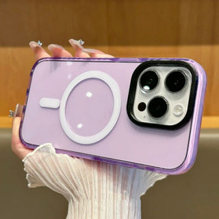 【TPU soft case/Purple】เคส compatible for iPhone 11 12 13 14 15 pro max case