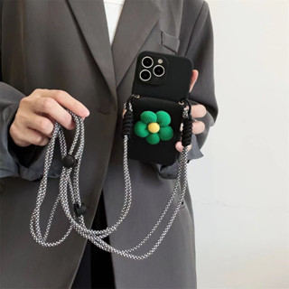 เคสโทรศัพท์มือถือ ลายดอกไม้ พร้อมช่องใส่บัตร และสายคล้อง สําหรับ Xiaomi CIVI 3 2 POCO X5 PRO X4 X3 PRO M3 M4 M5 MI13 ULTRA MI13 PRO MI12 LITE MI12T MI12 PRO MI11 MI10 PRO MI11 ULTRA MIX 4 3 2 Redmi A1 12 12c 10 10A 10C 9 9A 9C 9T 8 8A NOTE 12 PRO 11 10 9